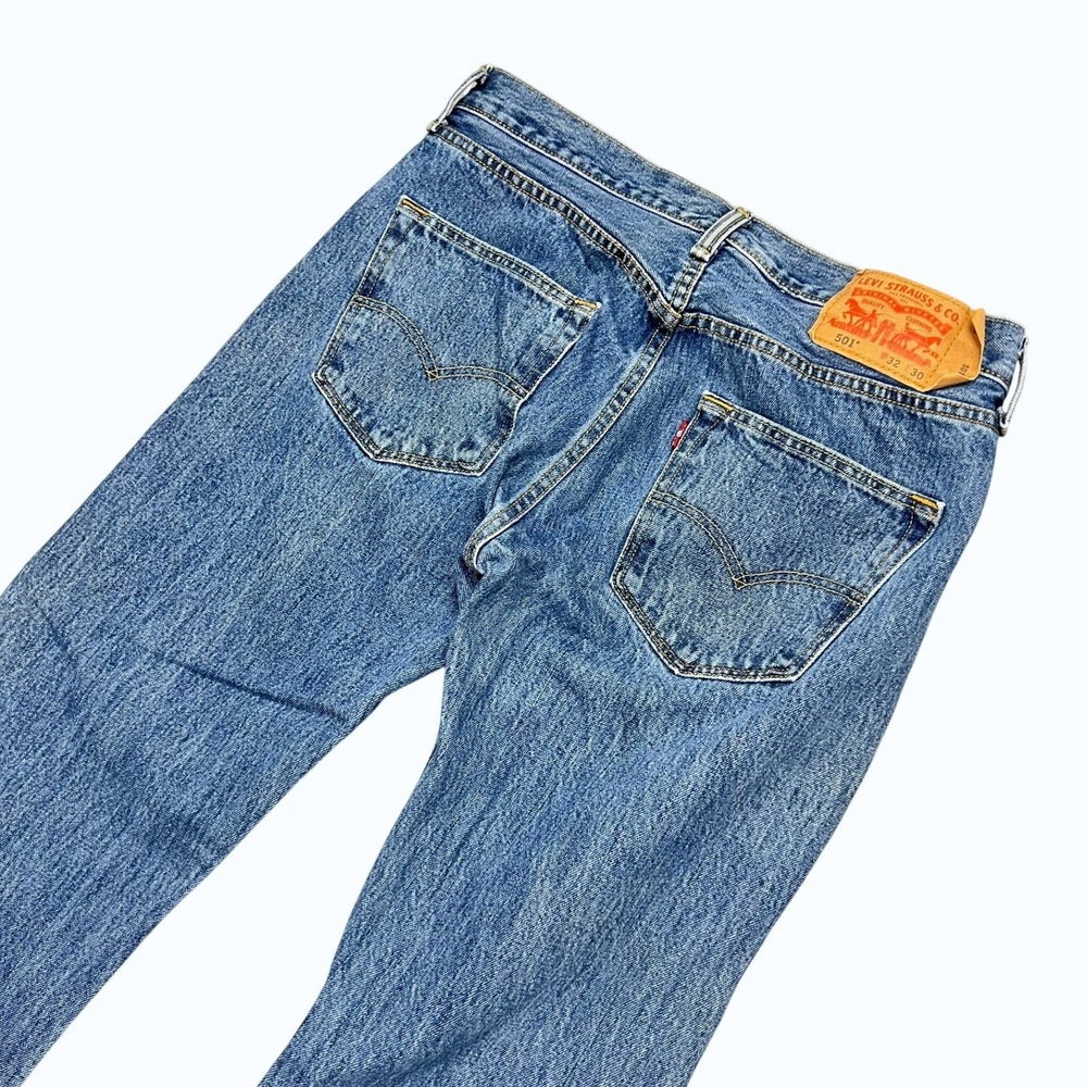 Levis 501 XX Original Fit Jeans Mens 32x30 Blue Straight Leg Button Fly Denim